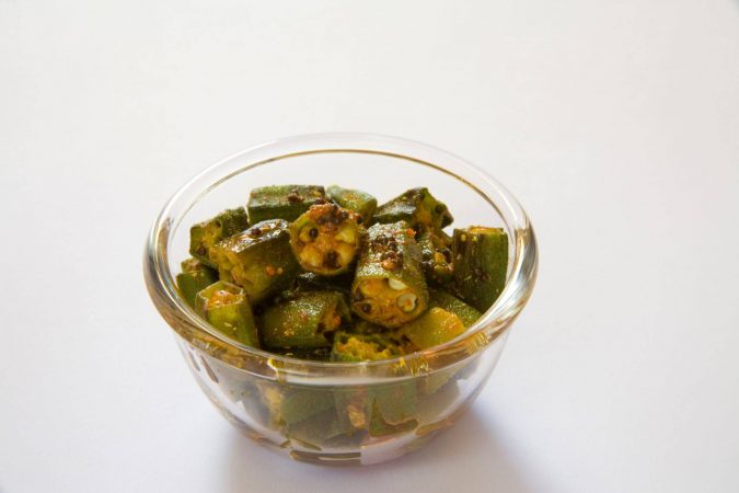 Indian Bhindi Masala at Banjara